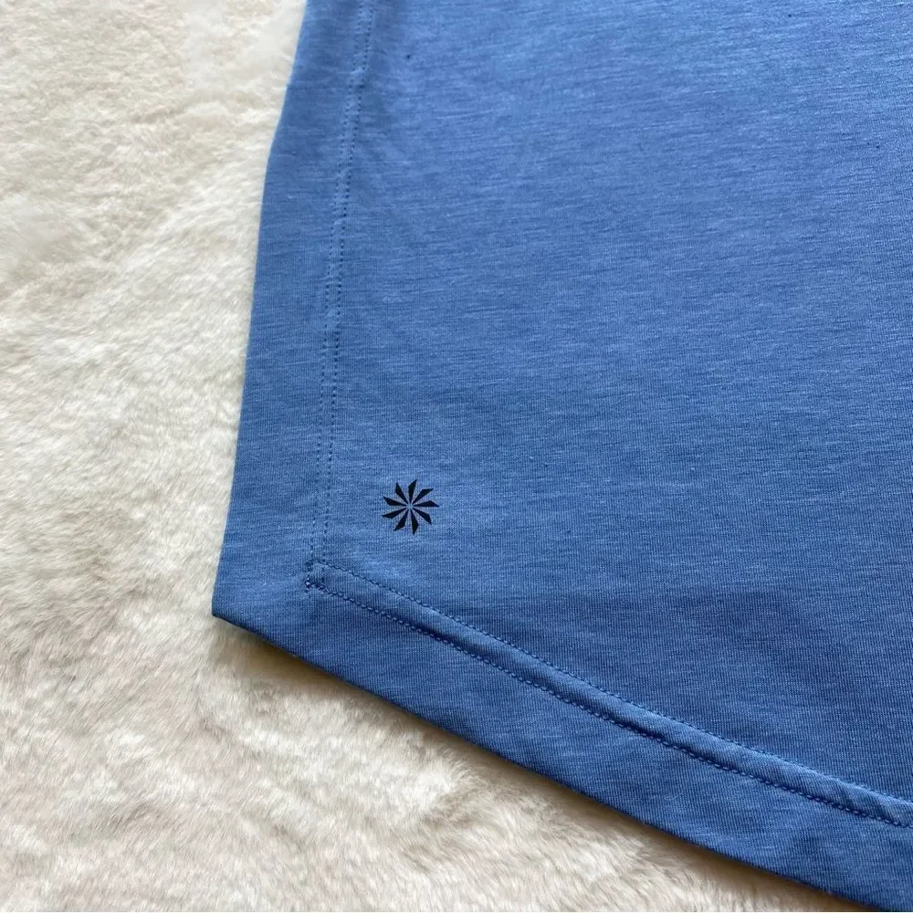 Athleta Blue Tranquility Top Size Small